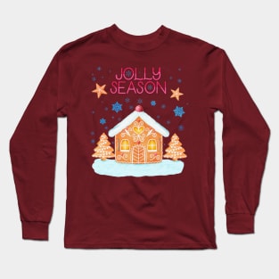 Gingerbread House and Jolly Season Long Sleeve T-Shirt